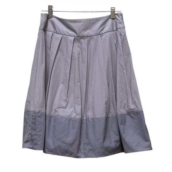 Anthropologie Dresses & Skirts - Anthropologie Elevenses Flamenco Pleat Colorblock Skirt Periwinkle Size 2